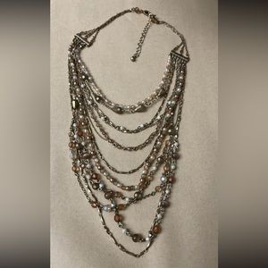 Retro Avon Gold Tone Layered Necklace